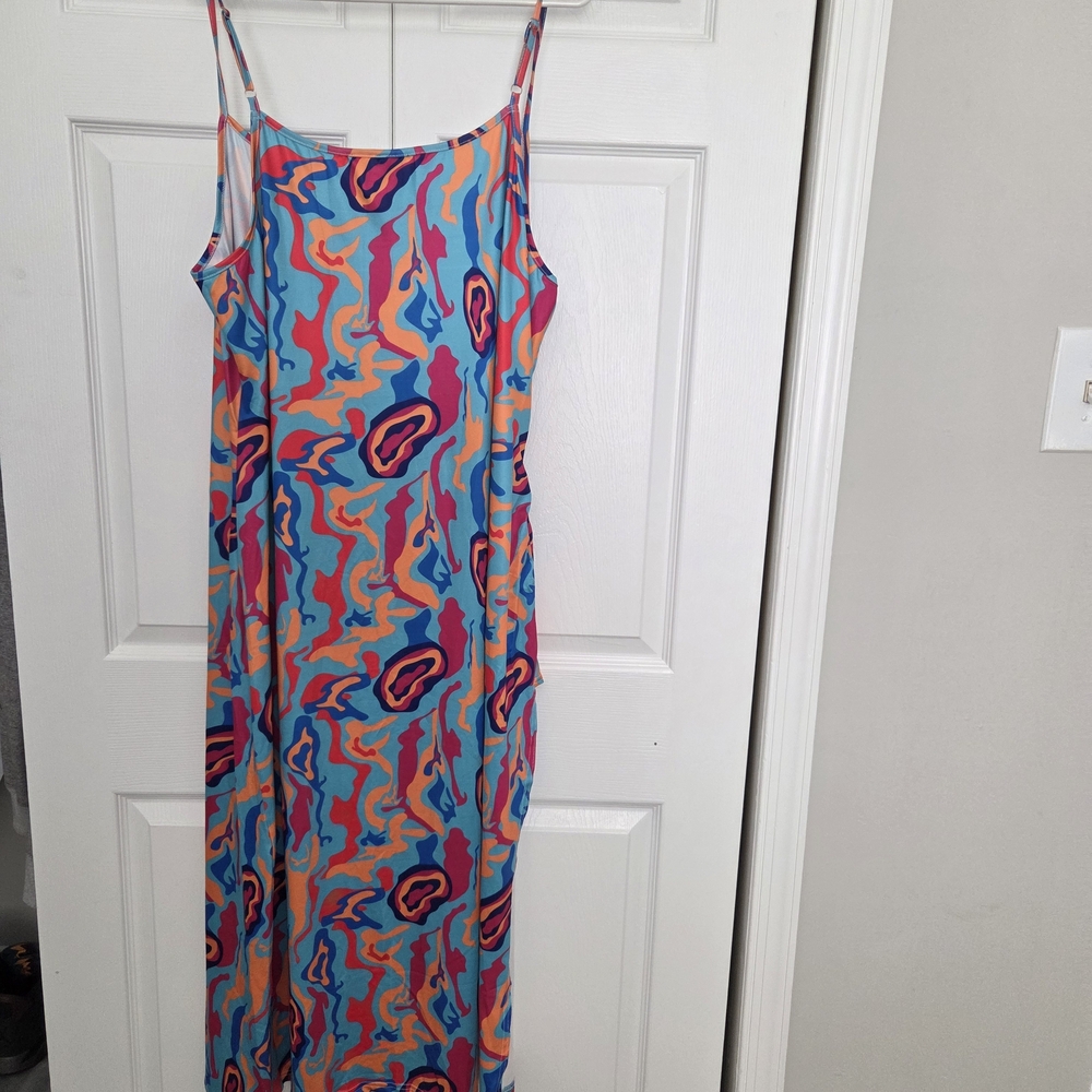 Colorful Asymmetrical Dress - Picture 5 of 6